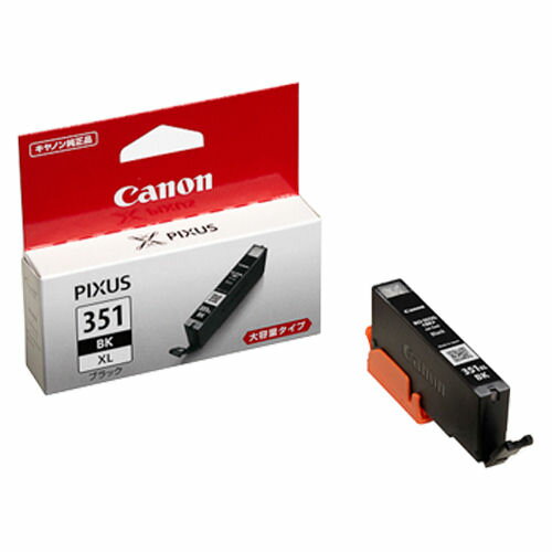 キャノン　純正インクジェットカートリッジ＜ブラック（大容量）＞　BCI-351XLBK【a16385】