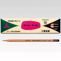 三菱鉛筆　ゴム付エコロジー鉛筆　K9852EW-HB【2773356】