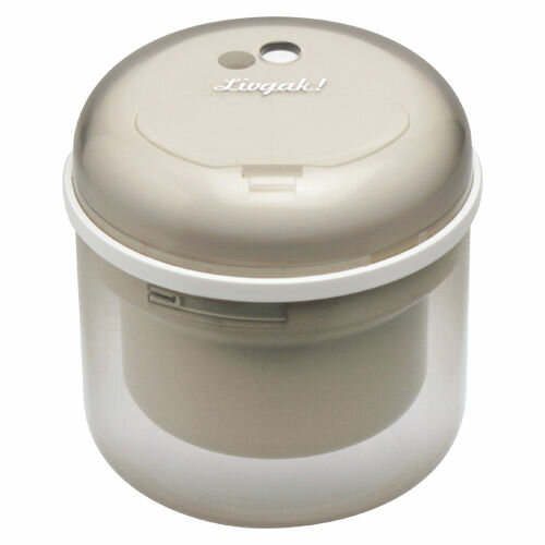 ソニック　リビガク　フリーキー　乾電池式電動鉛筆削り　LV-1587-I（アイボリー）【a31102】