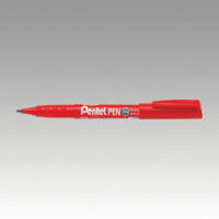 ☆ぺんてる　ぺんてるペン　丸芯・細字（0.9mm）＜赤＞　ENMS50-B【2202673】
