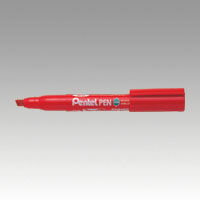 ☆ぺんてる　ぺんてるペン　平芯・太字（6.0mm）＜赤＞　ENN60-B【2202651】
