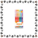 ☆パイロット ゲルインキボールペン<ジュース>(超極細0.38mm) 6色セット LJU-60UF-6C【2058175】