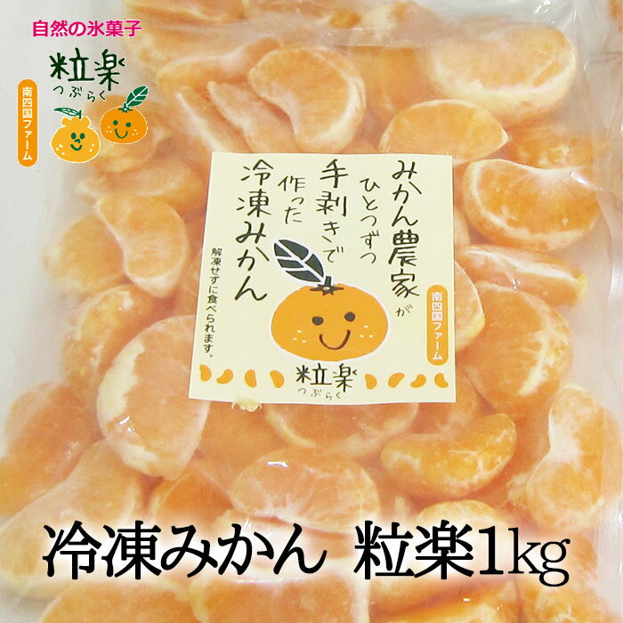 みかん 【500円OFFクーポン対象】粒楽 愛媛みかん 徳用1kg (有)南四国ファーム 愛媛産 冷凍みかん 冷凍ミカン 業務用 むかん