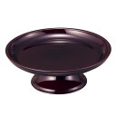 丸供物台(お盆用お供え皿) タメ塗り 7寸(一個) 皿直径21cm×高さ7.5cm【お盆用品 仏具 お盆 お盆飾り用品 新盆 初盆 盆棚 精霊棚 祭壇 仏壇 経机 飾る 飾り 置く お供え 供物台 供物皿】