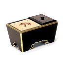 角香炉 黒塗り 8寸 巾24cm×奥行14.8cm 【送料無料】【お盆用品 仏具 お彼岸】