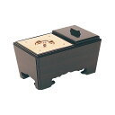 角香炉 黒檀製 6寸 巾18cm×奥行11.8cm 【送料無料】【お盆用品 仏具 お彼岸 寺院用仏具 寺院仏具 焼香 香炉】