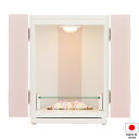 【仏壇】モダン ミニ仏壇 ミナモ 桜アレンジメントフラワー付き 上置き型 12号 高さ37.5cm×巾27cm 国産(日本製)【送料無料】【仏壇 ミニ モダン ...