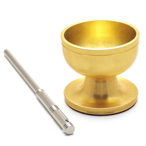 高台リン(光彩色) 1.5寸 口径4.6cm×高さ4.3cm 【送料無料】【お盆用品 仏具 お彼岸】 高台リン(光彩色) 1.5寸 口径4.6cm×高さ4.3cm 【送料無料】【お盆用品 仏具 お彼岸】
