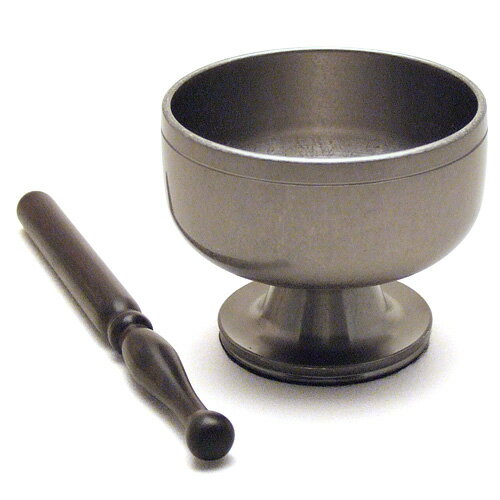 高台リン(おぼろ銀色) 2寸 口径6cm×高さ5.5cm 【送料無料】【お盆用品 仏具 お彼岸】