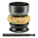 砂張リンセット 3寸 口径 9.3cm 日本製【送料無料】【お盆用品 仏具 お彼岸 おりん 仏壇用 りん リン お鈴 ふとん 布団 リン台 りん台 リン棒 りん...