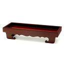 仏器膳 紫檀製 6寸 巾18cm×奥行7cm【送料無料】【お盆用品 仏具 お彼岸 仏壇用 唐木仏具 仏器台 御膳 お膳 仏具台 紫檀製】