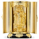 厨子付き不動明王 合金製金メッキ 9.7cm【渡辺景秋作】 高さ9.7cm×巾6.4cm【送料無料】【仏具 gold GOLD ゴールド 仏像 不動明王像 合金...