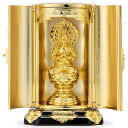 厨子付き勢至菩薩 合金製 9.7cm【渡辺景秋作】 高さ9.7cm×巾6.4cm【送料無料】【仏具 gold GOLD ゴールド 仏像 勢至菩薩像 合金製金メッ...