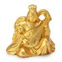 開運招福七福神 弁財天 高さ6.2cm×巾6.5cm 【送料無料】【仏具 gold GOLD ゴールド 仏像 置物 七福神 合金製金メッキ 金色 縁起物 贈り物 新築祝い 開店祝い】