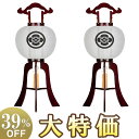 【盆提灯・盆ちょうちん】家紋入 大内行灯 11号 1483-1 一対セット(2個) 高さ84cm×火袋径34cm【送料無料】【お盆用品 仏具 初盆 新盆 初盆飾...