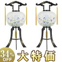 【盆提灯・盆ちょうちん】対柄 お盆提灯 回転行灯 11号 有馬 2481-W(一対) 高さ80cm×火袋径34cm【送料無料】【お盆用品 仏具 盆提灯 対入一対...