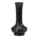 【寺院用仏具】寛通型 花立 黒色 7寸 高さ21.2cm×口外径5.7cm【送料無料】【お盆用品 仏具 花瓶 お彼岸 寺院仏具 日本製 国産品 高岡銅器】