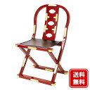 【寺院用仏具】新型略式曲録 朱塗り 巾53cm×高さ89cm【送料無料】【お盆用品 仏具 お彼岸 寺院用椅子 導師椅子 寺院仏具】