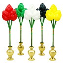 【寺院用仏具 密教法具】五瓶華(五瓶花) 紙製(五本一組) 小型 全長51cm×巾13cm【送料無料】【お盆用品 仏具 お彼岸 護摩器 寺院仏具 五鋲華 五鋲花...