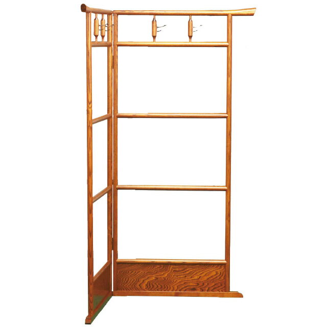 衣桁 ケヤキ塗 1枚の巾76cm×高さ153cm 日本製【送料無料】【法衣掛け 袈裟掛け 和装 着物 ハンガー ラ..