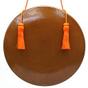 【寺院用仏具】銅鑼 上等品 正絹朱色房紐付き 1尺 直径30cm【送料無料】【鳴り物仏具 寺院仏具 京都製 国産品 お彼岸】