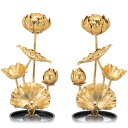 常花 4寸(一対) 高さ14cm 日本製【送料無料】【お盆用品 仏具 お彼岸 ミニ常花 お花 左右一対 2個セット 花立無し 造花 アルミ製 金色 造花 真鍮 ...