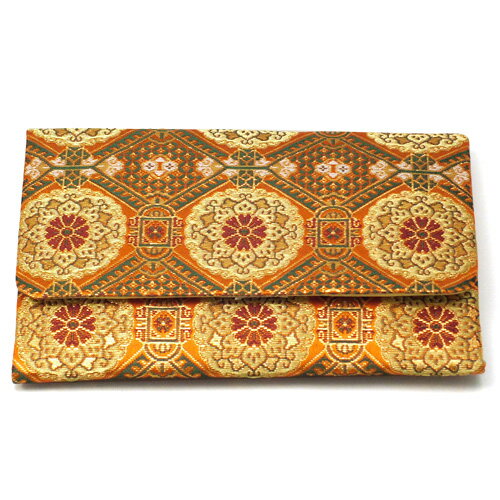 数珠袋 (念珠入れ) 糸経 唐花 縦9.5cm×横15cm 【お盆 数珠入れ 念珠袋 数珠 袋 数珠ケース 携帯 法事 葬式 葬儀 お通夜 お彼岸】