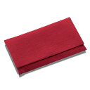 数珠袋 (念珠入れ) つむぎ 大型 エンジ色 縦11cm×横19.5cm 【本式数珠用 数珠入れ 念珠袋 数珠 袋 数珠ケース 携帯 法事 葬式 葬儀 お通夜 お盆 お彼岸】|詳細画像