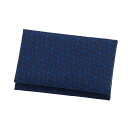 数珠袋 (念珠入れ) Re:友禅 幾何学 鉄紺 縦10.5cm×横16.5cm 日本製 【100%再生素材 リサイクル 北欧 テキスタイル 数珠入れ 念珠袋 数...