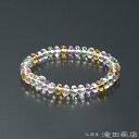 【特選腕輪念珠】 数珠 ブレスレット ミックスクオーツ スターシェイプカット 7×5mm玉 【送料無料】【天然石 数珠ブレスレット メンズ 男性用 紳士用 レデ...
