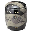 骨壷(骨壺) 九谷焼 夜桜 6寸 高さ約21.5cm×胴径約18cm 【送料無料】【仏具 骨つぼ 分骨つぼ 分骨壷 分骨壺 手元供養 お墓 納骨 遺骨 お骨入れ...