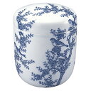 骨壷(骨壺) 染付手描 花鳥 6寸 高さ約21cm×胴径約18cm 【送料無料】【仏具 骨つぼ 分骨つぼ 分骨壷 分骨壺 手元供養 お墓 納骨 遺骨 お骨入れ ...