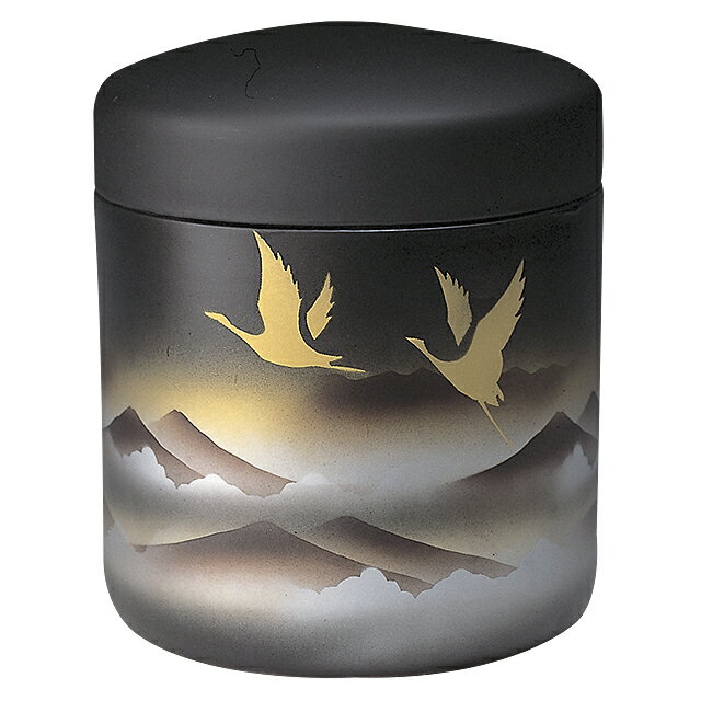 骨壷（骨壺） 雅調 翔鶴（しょうかく） 5寸 高さ約18cm×胴径約15cm 【送料無料】【仏具 骨つぼ 分骨つ..