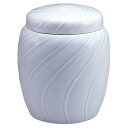 骨壷(骨壺) さざ波 5寸 高さ約19cm×胴径約15cm 【送料無料】【仏具 骨つぼ 分骨つぼ 分骨壷 分骨壺 手元供養 お墓 納骨 遺骨 お骨入れ 埋葬 墓...