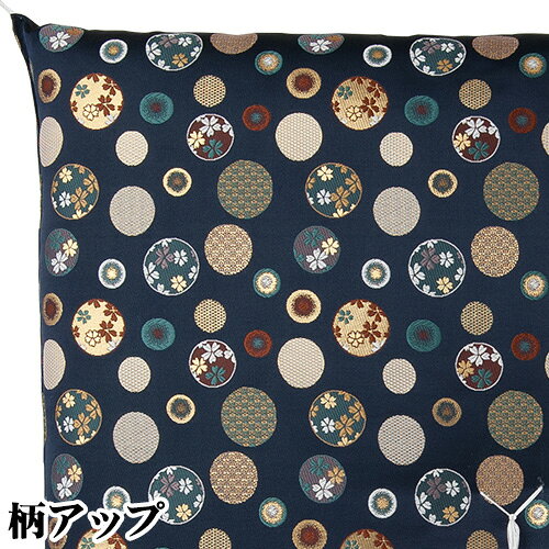 御前座布団 花風船 紺 横67cm×縦68cm【送料無料】【お盆用品 仏具 お彼岸 仏壇用座...