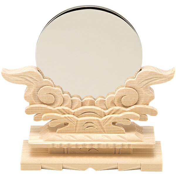 神鏡(台付) 金属製「本鏡」 2.5寸 鏡
