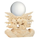 神鏡 (龍彫り台付) 金属製「本鏡」 2.5寸 鏡径7.5cm×高さ15.5cm 【送料無料】【神具 お宮 神棚用 祖霊舎用 竜彫り 台付き 木製 ご神体 神棚飾り 鏡 日本製】