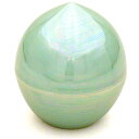 ミニ骨壷 虹珠(にじだま) 若葉 高さ6cm×直径5.3cm 手元供養【送料無料】【お盆用品 仏具 お彼岸 骨壷 骨つぼ 分骨 ミニ 小さい パーソナル供養】