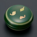 蒔絵入遺骨入れ 青漆散蓮 京都 下出祐太郎・下出蒔絵司所制作 直径5.3cm×高さ2.8cm【送料無料】【お盆用品 仏具 お彼岸 手元供養 骨壷 骨つぼ 分骨 ...