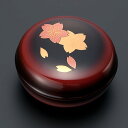 蒔絵入遺骨入れ 溜桜 京都 下出祐太郎・下出蒔絵司所制作 直径5.3cm×高さ2.8cm【送料無料】【お盆用品 仏具 お彼岸 手元供養 骨壷 骨つぼ 分骨 京都...