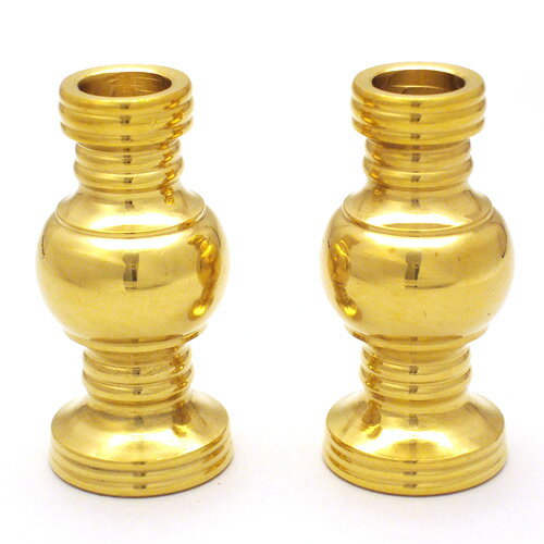 東用華瓶 磨き(一対) 1.8寸 高さ5.6cm×胴径2.9cm 【お盆用品 仏具 お彼岸 真宗大谷派用 仏具セット華瓶..