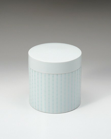 【骨壺・手元供養・現代仏具・モダン仏具・有田焼・お仏壇用・ご法事】 有田焼コアボトル(骨壷) 風かご