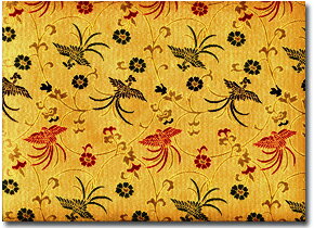 【メール便のみ発送】◆経机敷【西陣織　打敷 鳳凰柄 16号 経机掛け16号】【防炎 防火用 ラメ入り 経机敷】打敷 蔦鳳凰(16号用)