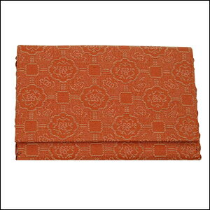 《柔らかい生地》【数珠 女性用／数珠袋 女性用】【数珠袋 朱色】【数珠入れ】貴船 蜀江(朱)