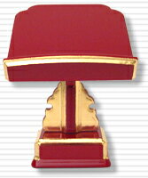 【過去帳台　漆　朱色】　見台 一本足(朱) 2.5号