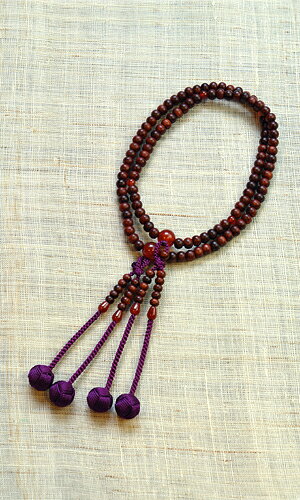 【数珠　女性用　京都】【真言宗本式】【本式数珠　数珠本式　めのう　真言宗　女性用数珠　八寸　本式..