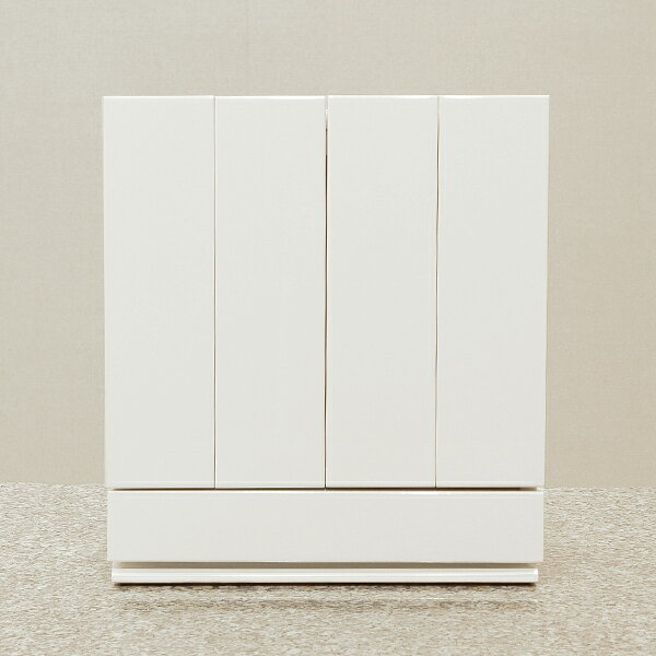 【リビング仏壇／ミニ仏壇】【仏壇　白色／ホワイト仏壇／手元供養】【仏壇コンパクト／送料無料】【中央のみご本尊置軸つき】小型仏壇 ナンシー