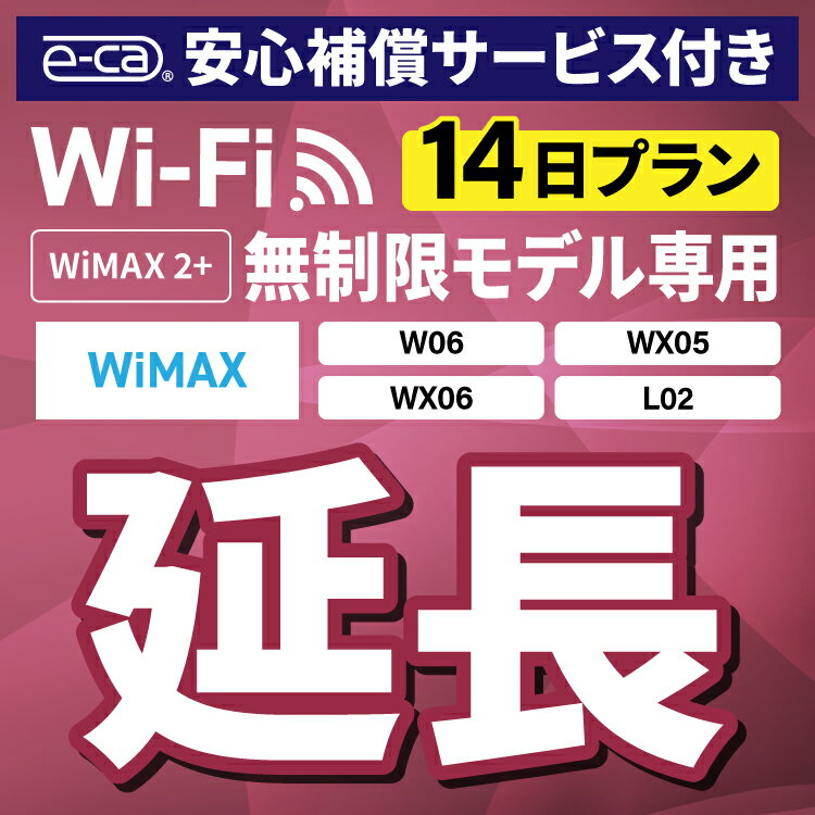 【延長専用】安心保障付き WiMAX2+無制限 WX05 W