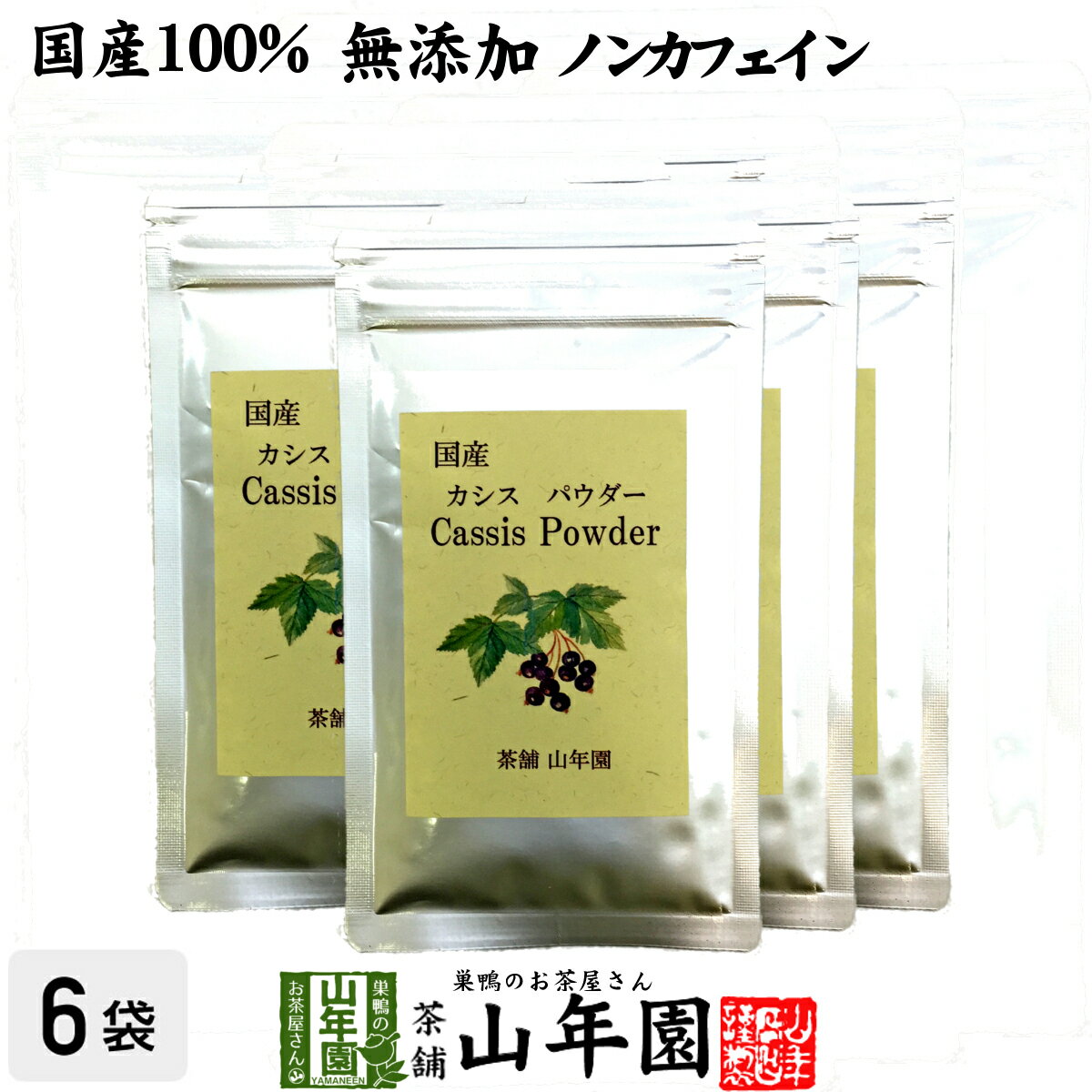 【国産 無添加 100%】カシスパウダー 粉末 40g×6袋