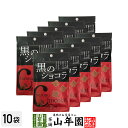 【沖縄県産黒糖使用】黒のショコラ ミルクチョコ味 400g(40g×10袋セット) 送料無料 チョコミルクチョコ チョコ チョコレート 粉末 黒糖 国産 バレンタイン プチギフトデー 義理チョコ 大量 2019 内祝い お返し ギフト プレゼント 訳あり お祝い まとめ買い 会社